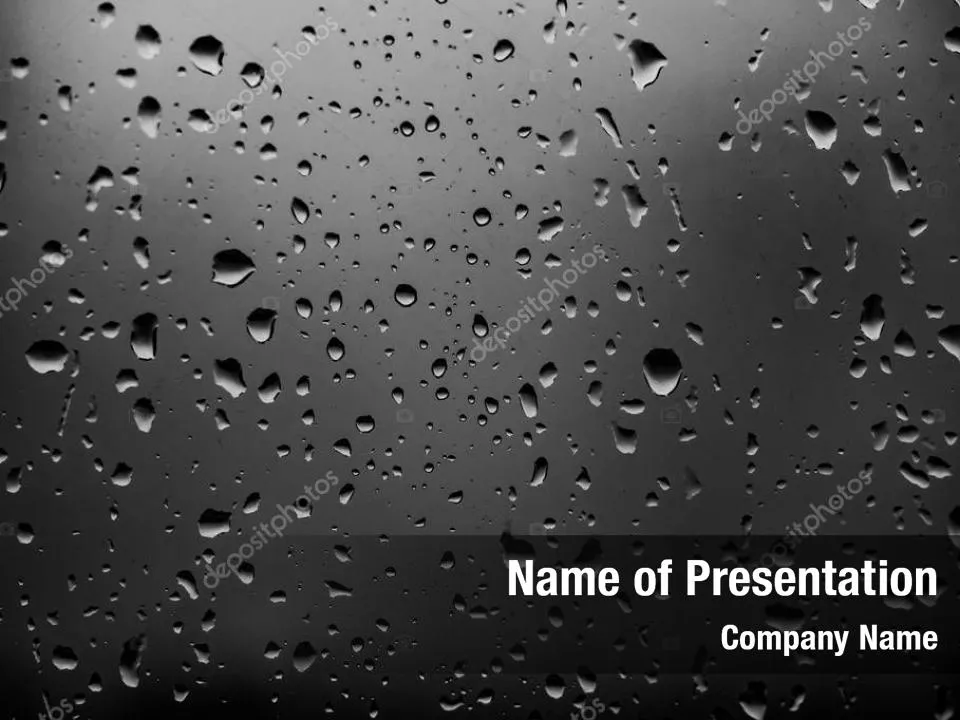 Drops On a Dark Glass