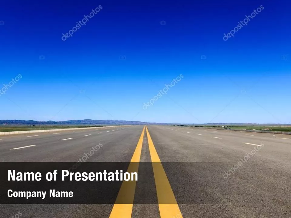 Highway In A Blue Distance