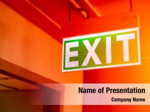 Fire Exit PowerPoint Template