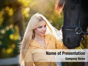 Fashionable Lady PowerPoint Template