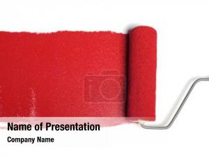 Red Paint PowerPoint Template