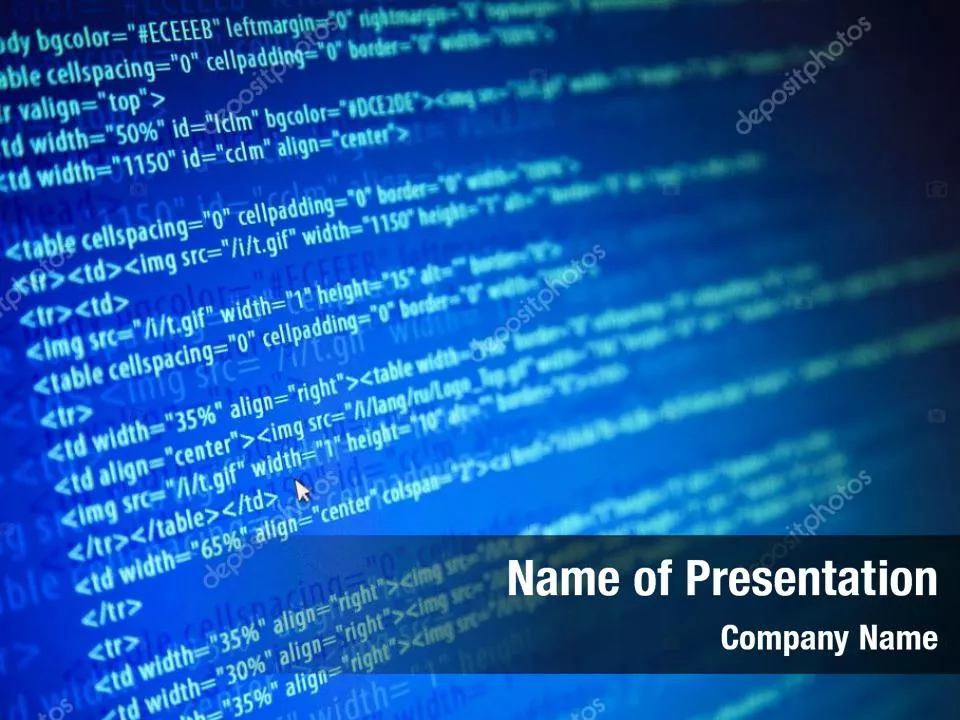 System Code PowerPoint Template - System Code PowerPoint Background