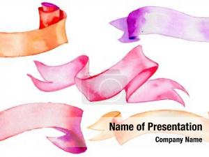 Colorful Stripe Banners PowerPoint Template