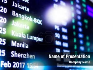 Airline Schedule PowerPoint Template