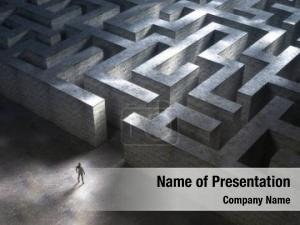 Labyrinth of Life PowerPoint Template