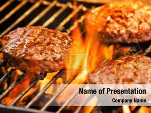 Burgers On Grill