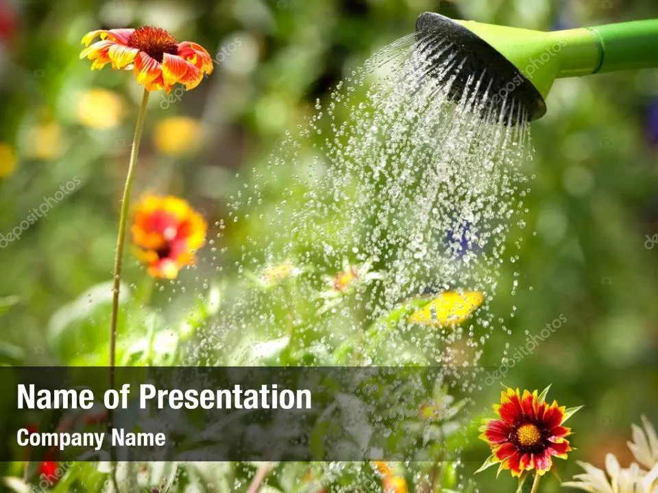 Watering Can Pouring Water