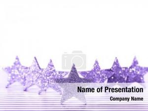 Violet Stars PowerPoint Template