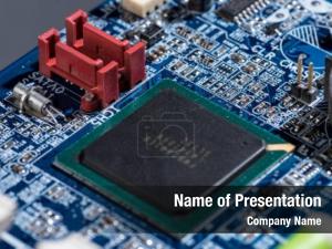 Computer Processor Chip PowerPoint Template
