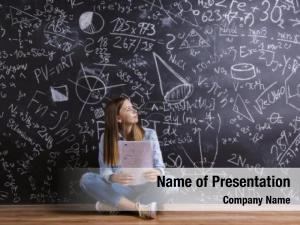 Student Of Mathematics PowerPoint Template