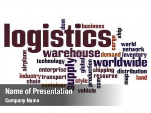 Logistics Word Cloud PowerPoint Template