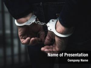 Arrested Man PowerPoint Template