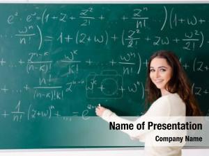 Teacher Of Mathematics PowerPoint Template
