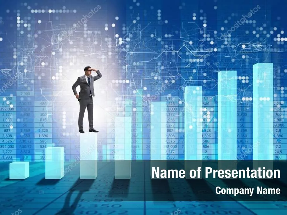 Businessman Climbing Graph