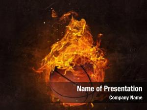 Flaming Basketball