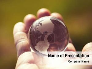 Globe Transparent Model PowerPoint Template