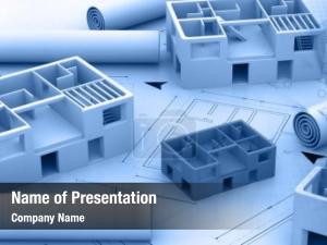 Project blue architectural   PowerPoint Template