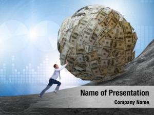 Financial Sisyphus PowerPoint Template