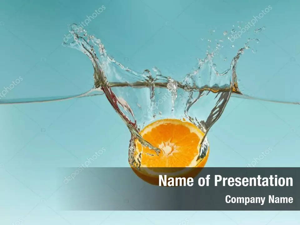 Orange In Pure Water