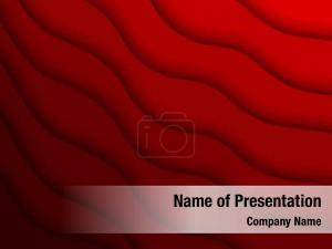 Curved Red Layers PowerPoint Template