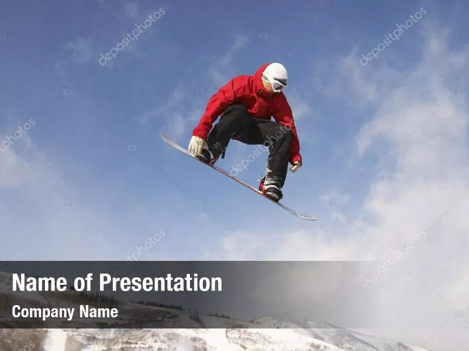 Flying Snowboarder