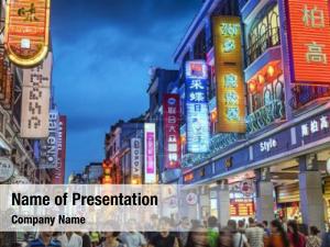 Modern China Night PowerPoint Template