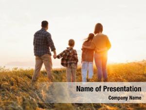 Family Walk PowerPoint Template