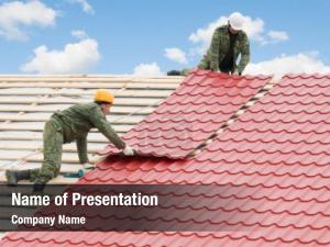 Roof Workers PowerPoint Template