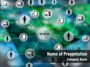 Business Theme in Flat Design PowerPoint Template