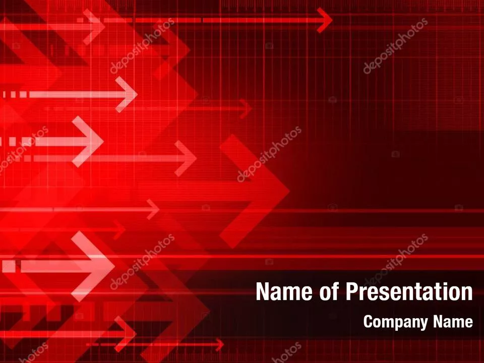 Arrows on Red Background