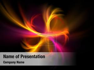 Abstract Waves and Circles PowerPoint Template