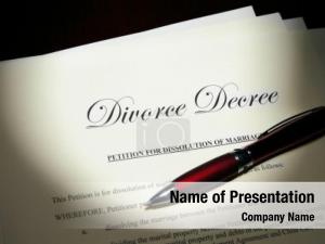 Divorce Decree PowerPoint Template