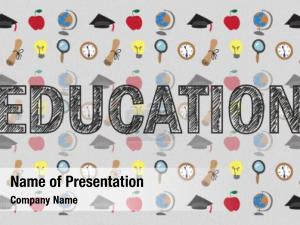Education Icons PowerPoint Template