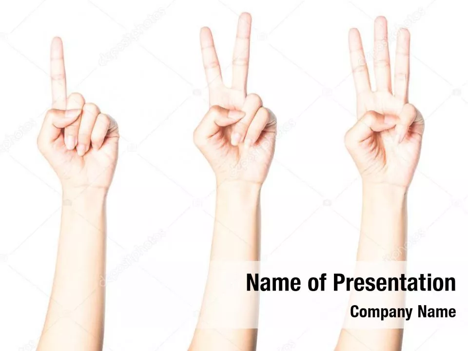 One Two and Three Numbers at Hands