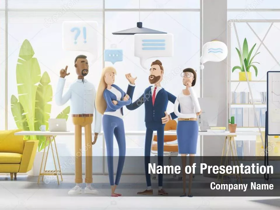 3D Business Team Work