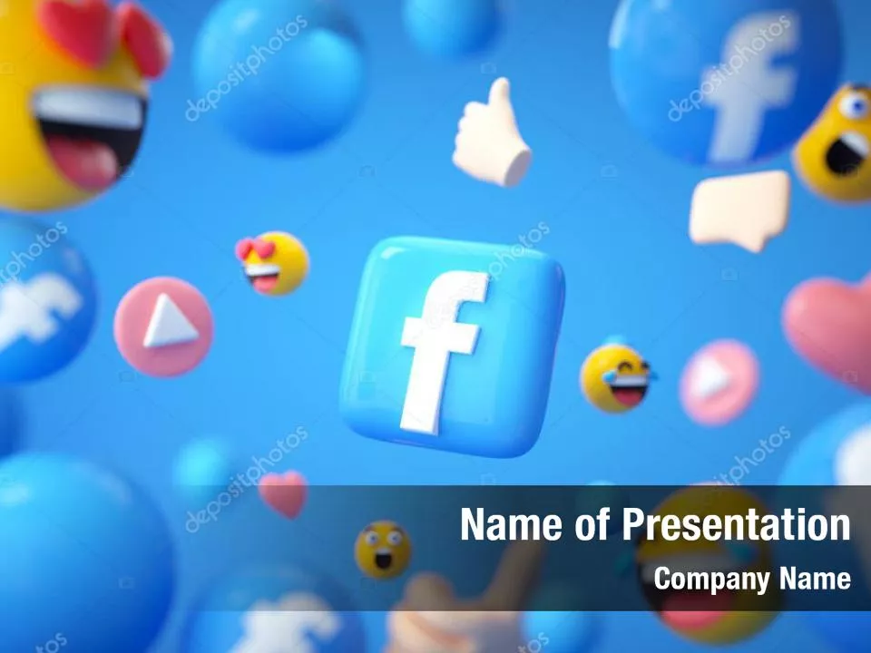 Social Media Icons on Blue Background