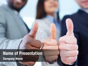 Thumbs Up Team PowerPoint Template