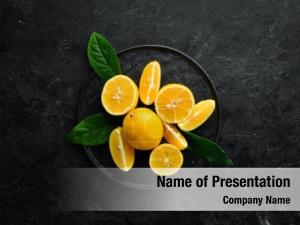 Sliced Lemon Free PowerPoint Template