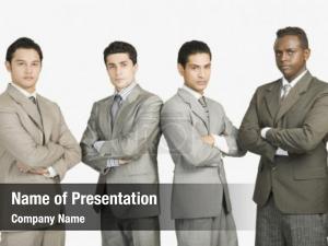 Four Businessmen PowerPoint Template