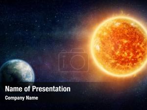 Earth and Sun PowerPoint Template
