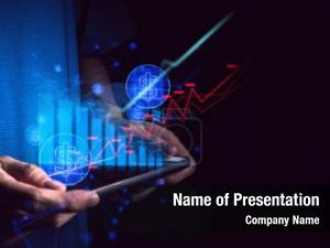 Businessman Control with Bitcoin Technology