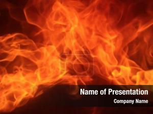 Abstract Flame Spurts PowerPoint Template
