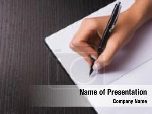 Writing Pen PowerPoint Template