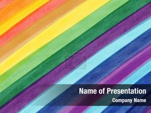 Colorful Diagonal Stripes PowerPoint Template