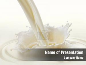 Pouring Milk PowerPoint Template