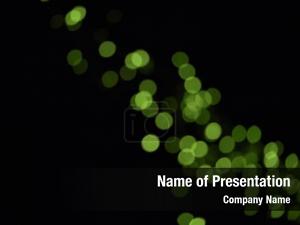 Green Bokeh Light PowerPoint Template