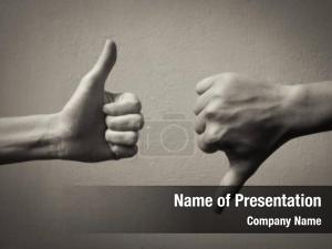 Like and Unlike Hand PowerPoint Template