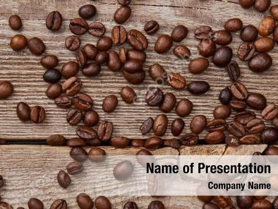 Scattered Coffee Beans Background