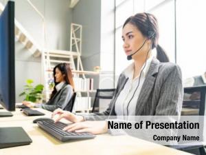 Call Center Staff PowerPoint Template