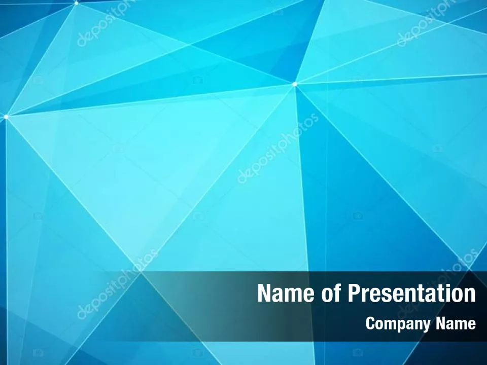 Blue Abstract Geometric Triangles